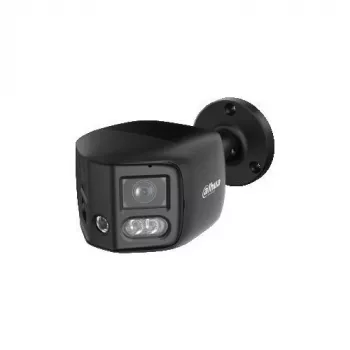 DAHUA IPC-PFW31259S-A180-E2-AS-PV-0280B-BLACK 5MP divu objektīvu panorāmas IP kamera ar aktīvo atturēšanu, melna