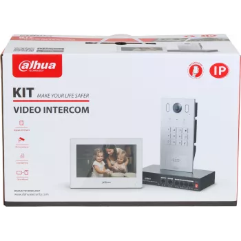 DAHUA KTP05(F) 2-vadu IP video domofona komplekts ar 7 inch skārienekrāna iekštelpu monitoru, 2MP āra staciju un barošanas bloku