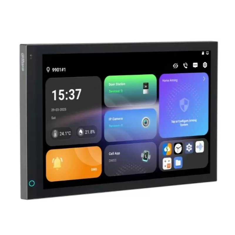 DAHUA SCP3044A-BZ 7 collu iekštelpu monitors IP videodomofonam, Wi-Fi, PoE, melns