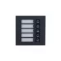 Dahua Technology VTO4202FB-MB5 Call Button Module, 5 Buttons, Silver/Black, IP65, IK07