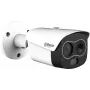DAHUA TPC-BF1241-B3F4-DW-S8 Termālā tīkla bullet kamera, 256x192 termālā un 4MP redzamā, 3.5mm/4mm, IP67, PoE