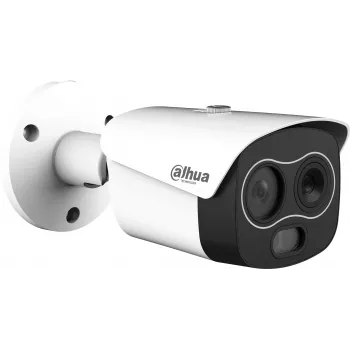 Dahua TPC-BF1241-TB3F4-DW-S8 IP kamera ar termālo un optisko sensoru, 4MP, 256x192 termālā izšķirtspēja, 3,5mm termālā lēca, 4mm optiskā lēca, IP67, PoE