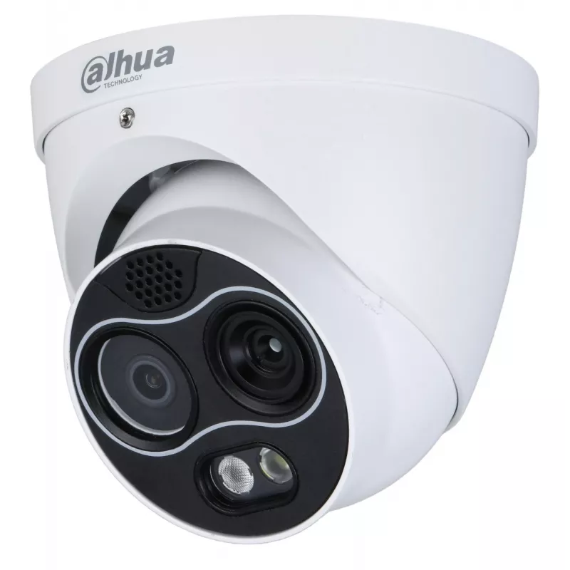 Dahua TPC-DF1241-TB3F4-DW-S8-V1 Dual-Spectrum Termālā un Redzamā IP Kamera, 4MP, 256x192 Termālā, IP67, IK10