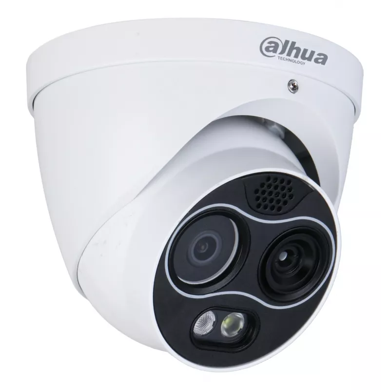 Dahua TPC-DF1241-TB3F4-DW-S8-V1 Dual-Spectrum Termālā un Redzamā IP Kamera, 4MP, 256x192 Termālā, IP67, IK10