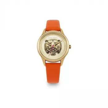 Daisy Dixon DD184OG Sieviešu pulkstenis 36mm Rožu zelts Pelēka āda