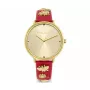 Daisy Dixon sieviešu DD133PG analogais kvarca pulkstenis 38mm rožu zelts rozā mākslīgā āda