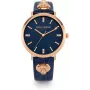 Daisy Dixon Sieviešu DD164URG Kvarca Analogais Pulkstenis 38mm Roze Zelta Krāsas Korpusā Ar Pelēku Ādas Siksniņu