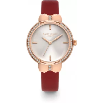 DAISY DIXON Sieviešu kvarca analogais rokas pulkstenis DD156RRG - 36mm rozā zelta sakausējuma korpuss ar nerūsējošā tērauda sieta siksniņu