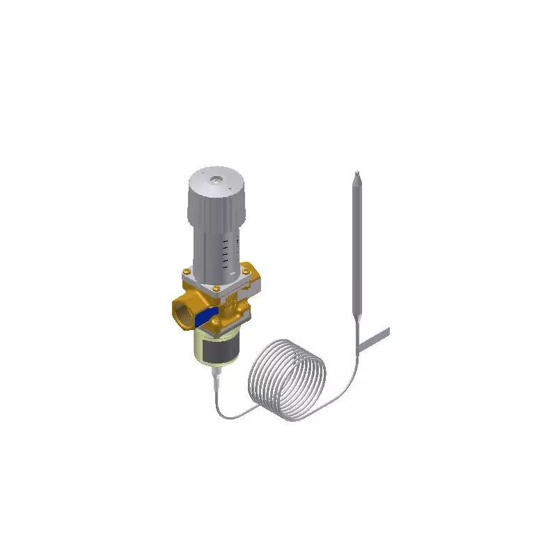 Danfoss 003N0043 Termostatiskā radiatora vārsta korpuss - taisns, niķelēts misiņš, 1/2 collas