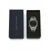 DANIEL WELLINGTON Classic 42mm Nerūsējošā tērauda pulkstenis ar melnu ādas siksniņu - rozā zelta korpuss, olu čaumalas baltums ciparnīca, Japānas kvarcs