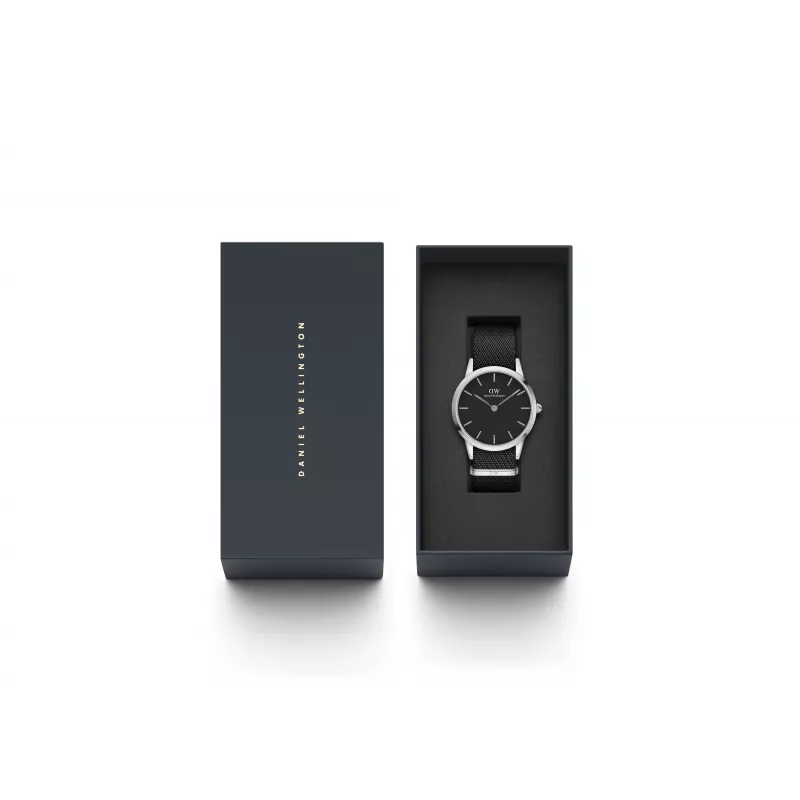 DANIEL WELLINGTON Classic vīriešu pulkstenis 40mm rožu zelts nerūsējošais tērauds melna āda