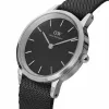 DANIEL WELLINGTON Classic vīriešu pulkstenis 40mm rožu zelts nerūsējošais tērauds melna āda