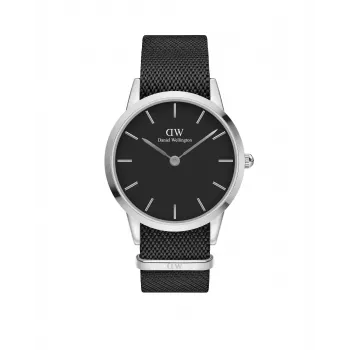 DANIEL WELLINGTON Classic vīriešu pulkstenis 40mm rožu zelts nerūsējošais tērauds melna āda