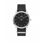 DANIEL WELLINGTON Classic vīriešu pulkstenis 40mm rožu zelts nerūsējošais tērauds melna āda
