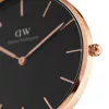 DANIEL WELLINGTON Classic Petite Sieviešu Pulkstenis 36mm Roze Zelts Nerūsējošais Tērauds Siets DW00100303