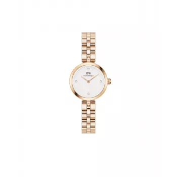 DANIEL WELLINGTON Petite Lumine Sieviešu Pulkstenis 22mm Roze Zelts Nerūsējošā Tērauda Siets DW00100717