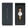 DANIEL WELLINGTON Petite Lumine Sieviešu Pulkstenis 28mm Rožu Zelts Tīkla Siksniņa DW00100682