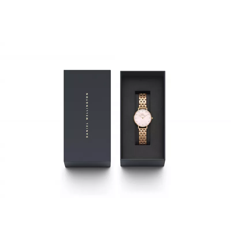 DANIEL WELLINGTON Petite Lumine Sieviešu pulkstenis 28mm Rožu zelts Nerūsējošā tērauda siets DW00100617