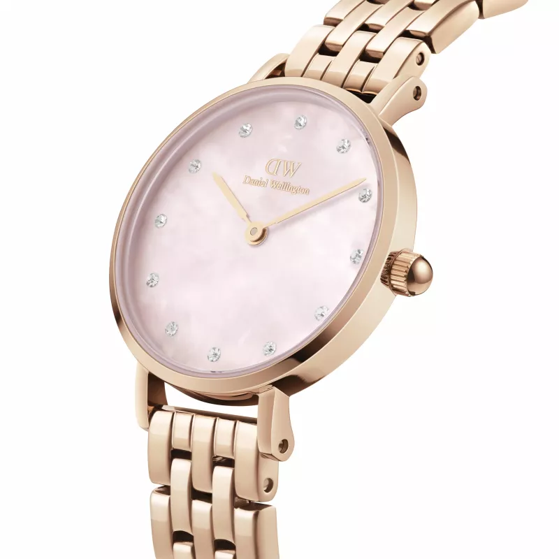 DANIEL WELLINGTON Petite Lumine Sieviešu pulkstenis 28mm Rožu zelts Nerūsējošā tērauda siets DW00100617