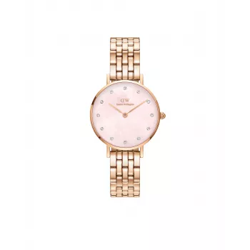 DANIEL WELLINGTON Petite Lumine Sieviešu pulkstenis 28mm Rožu zelts Nerūsējošā tērauda siets DW00100617