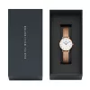 DANIEL WELLINGTON Petite Lumine Sieviešu pulkstenis 28mm Rožu zelts Nerūsējošais tērauds Balts Pērļu mātes dials