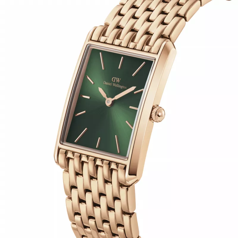 DANIEL WELLINGTON Petite Lumine Sieviešu Pulkstenis 32mm Rožu Zelts Nerūsējošais Tērauds Siets DW00100704