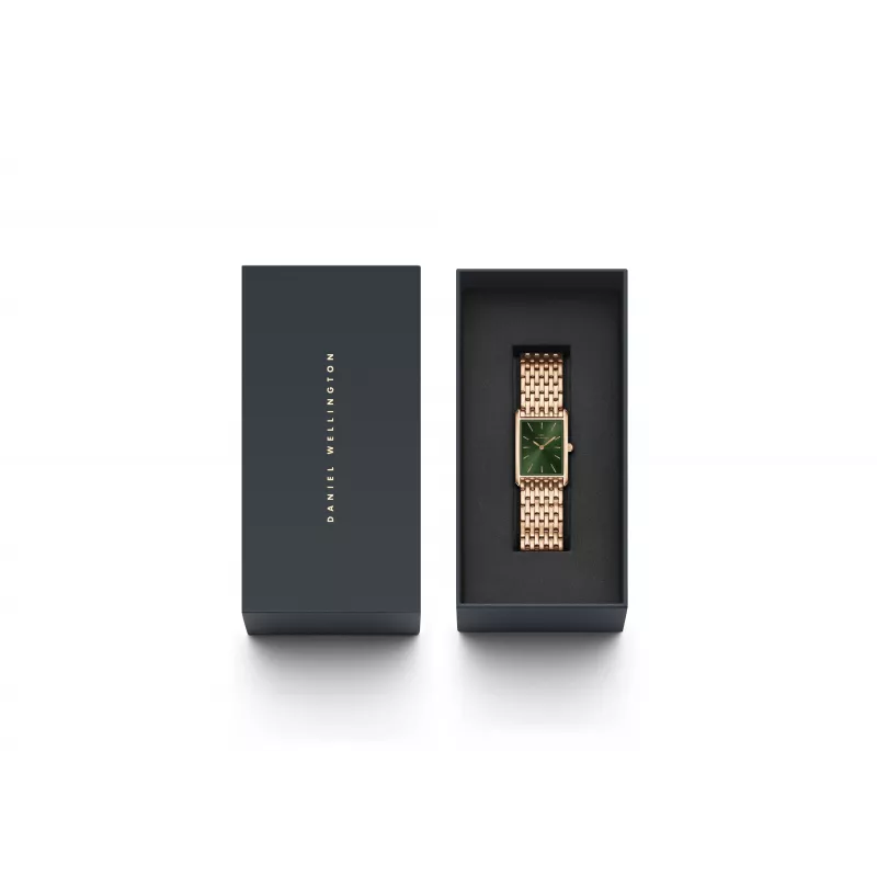 DANIEL WELLINGTON Petite Lumine Sieviešu Pulkstenis 32mm Rožu Zelts Nerūsējošais Tērauds Siets DW00100704