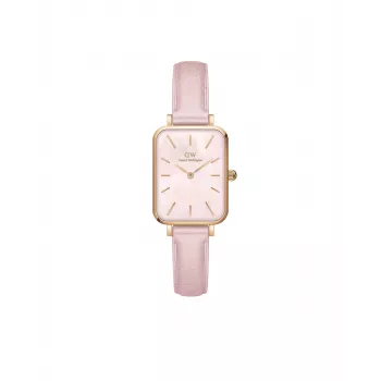 DANIEL WELLINGTON Petite Lumine Sieviešu Pulkstenis DW00100636 20mm Roze Zelts Siets Rokassprādze