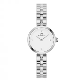 DANIEL WELLINGTON Petite Lumine Sieviešu Pulkstenis DW00100716 22mm Sudraba Nerūsējošā Tērauda Siets