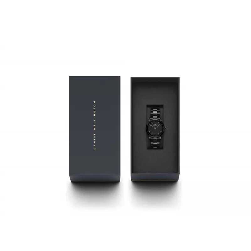 DANIEL WELLINGTON Petite Melrose Sieviešu Pulkstenis 28mm Roze Zelts Tīkla Siksniņa DW00100415
