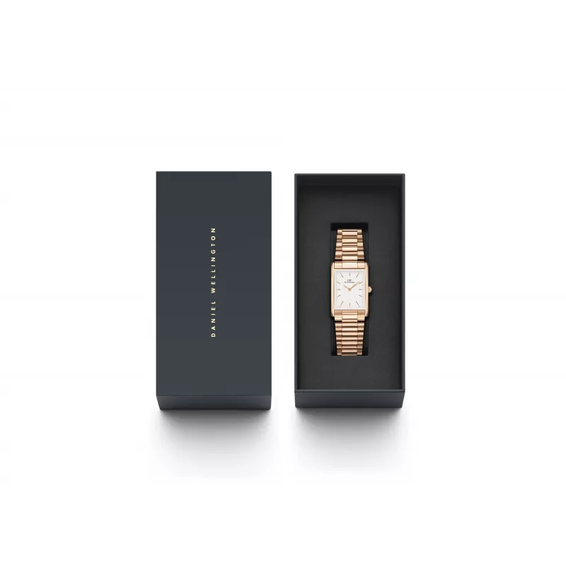 DANIEL WELLINGTON Petite Melrose sieviešu pulkstenis 35mm rožu zelta nerūsējošā tērauda siets DW00100702