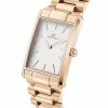DANIEL WELLINGTON Petite Melrose sieviešu pulkstenis 35mm rožu zelta nerūsējošā tērauda siets DW00100702