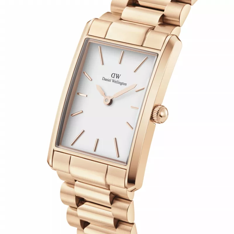 DANIEL WELLINGTON Petite Melrose sieviešu pulkstenis 35mm rožu zelta nerūsējošā tērauda siets DW00100702