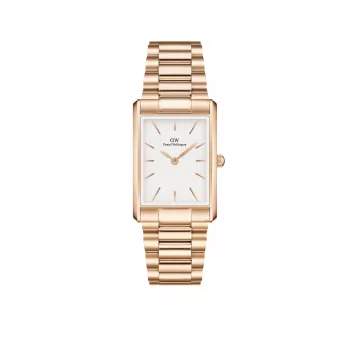DANIEL WELLINGTON Petite Melrose sieviešu pulkstenis 35mm rožu zelta nerūsējošā tērauda siets DW00100702
