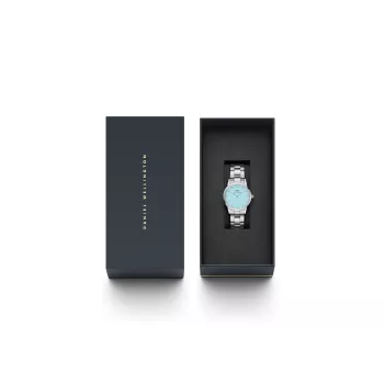 DANIEL WELLINGTON Petite Sieviešu Pulkstenis 28mm Zelts Siets DW00100540