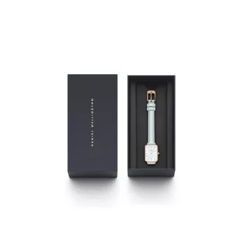 DANIEL WELLINGTON Quadro Mini Sieviešu Pulkstenis DW00100638 - Rožu Zelts, 20mm