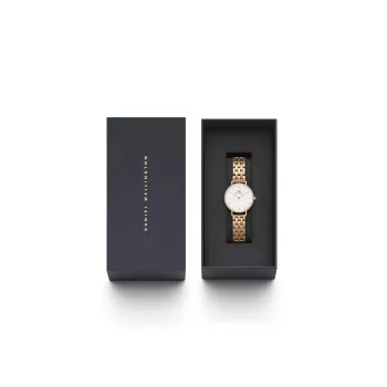DANIEL WELLINGTON Quadro Mini Sieviešu Pulkstenis DW00100666 28mm Rožu Zelts