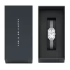 DANIEL WELLINGTON Quadro Sieviešu Pulkstenis 26mm Roze Zelts Nerūsējošais Tērauds Melna Āda DW00100690