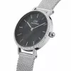 DANIEL WELLINGTON Quadro Sieviešu Pulkstenis 28mm Roze Zelts Nerūsējošais Tērauds Melna Āda DW00100661