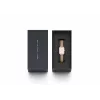 DANIEL WELLINGTON Quadro Sieviešu Pulkstenis DW00100669 - 20mm Rozā Zelta Korpuss, Melna Ādas Siksniņa