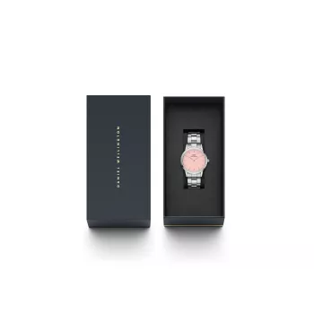 DANIEL WELLINGTON Sieviešu Petite Lumine pulkstenis 32mm rozā zelta siets DW00100535