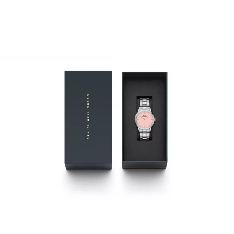 DANIEL WELLINGTON Sieviešu Petite Lumine pulkstenis 32mm rozā zelta siets DW00100535