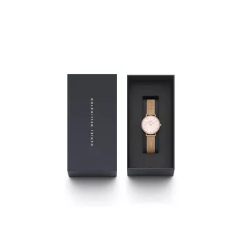 DANIEL WELLINGTON Sieviešu pulkstenis DW00100663 28mm Rožu zelts Nerūsējošā tērauda siets