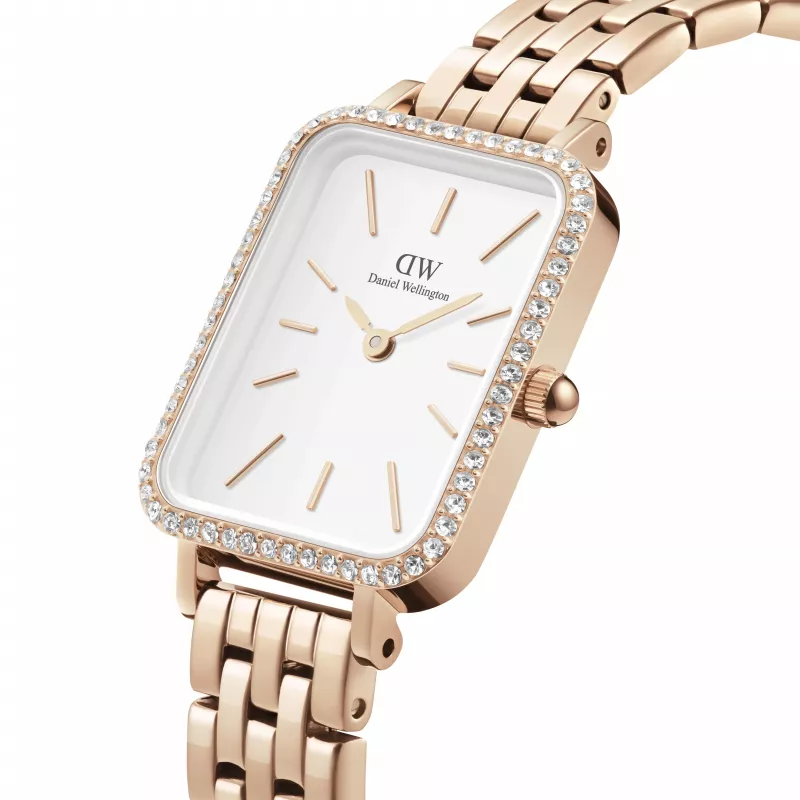DANIEL WELLINGTON Sieviešu pulkstenis DW00100672 20mm Roze zelts Nerūsējošā tērauda siets