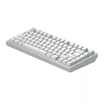 Dark Project ALU81A Terra Nova White mehāniskā klaviatūra, G3MS Moonstone slēdži, US ANSI