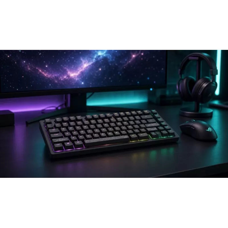 Dark Project Terra Nostra G3MS Moonstone Switch TKL mehāniskā spēļu klaviatūra, US ANSI, melna