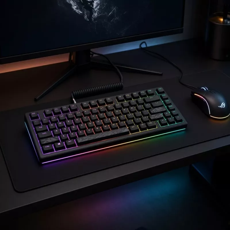 Dark Project Terra Nostra G3MS Moonstone Switch TKL mehāniskā spēļu klaviatūra, US ANSI, melna