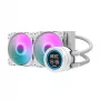 Darkflash DN-D240 WHITE 240mm All-in-One šķidruma CPU dzesētājs ar ARGB apgaismojumu, balts