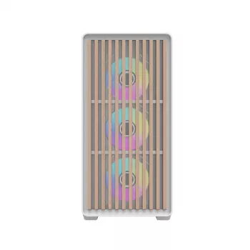 Darkflash DS900WD ATX Mid-Tower datora korpuss (balts) ar 4 ARGB ventilatoriem un rūdīta stikla sānu paneli