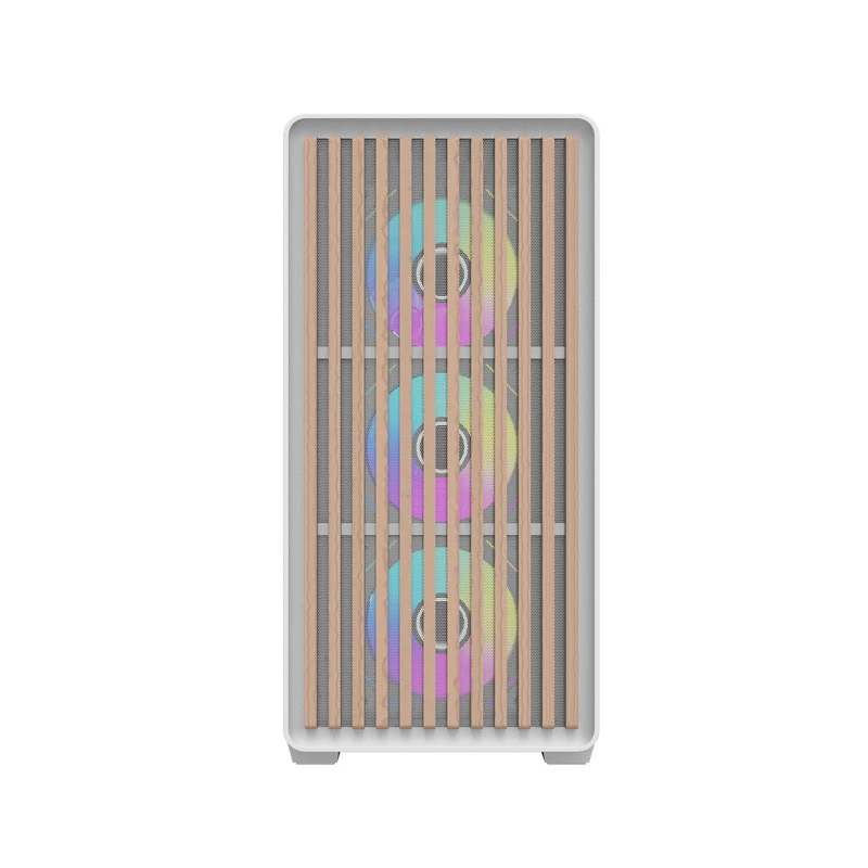 Darkflash DS900WD ATX Mid-Tower datora korpuss (balts) ar 4 ARGB ventilatoriem un rūdīta stikla sānu paneli